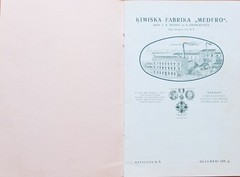 Chemical Factory MEDFRO Riga Latvia Catalog + 4 Prints + Postal Cover