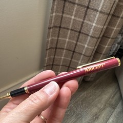 Aricept Donepezil HCl Burgundy Gold Pharmaceutical Collectible Promo Pen