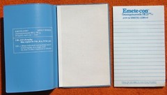 *RARE* 1976 Drug Rep Promotional EMETE-CON® Pocketsize Notebook & Pad *VG*