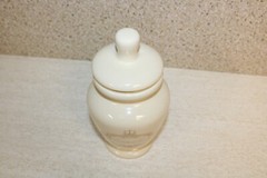 VTG Eli Lilly® Mandragora & Scale Ceramic Lidded Apothecary Pharmacy Jar 8.5″