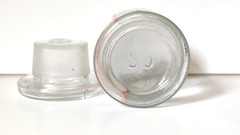 BARBITALUM NATRIUM, Vintage Glass Apothecary Pharmacy Clear Jar, 50 ml, Cap