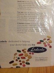 Vintage 1950s Lederele Pharmaceuticals Ad Advertisement Medicine Lewis Daniel