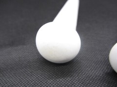 Vtg Coors USA Pestle Porcelain Apothecary Lab (2 Lot) 6-Inch #60317 Lg/#520-1
