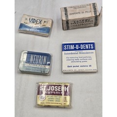 Pharmaceutical Collectibles Lot. Dr Jayne Is Pkging Only Medicines Vintage