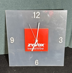 Zyvox Linezolid IV/Oral Pharmaceutical Drug Rep Promo Wall Clock 10″ x 10″