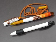 Rare Kytril PENS Sundial Lanyard & BIC Drug Rep Pharmaceutical Promo Lot of 2