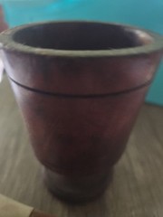 Vintage Wooden Apothecary Mortar & Pestle set