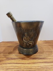 vintage 1967 Schering metal Mortar and Pestle 5th Edition William Procter Jr