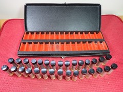 Vintage Rare Set of Carborundum Co. Sample Display Set of Grit Sizes