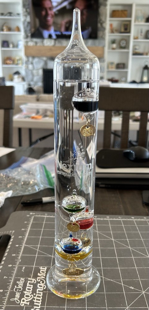 Nexium Purple Pill AstraZeneca AZ Pharmaceutical Advertising Galileo Thermometer
