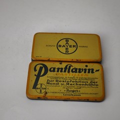 Antique German Panflavin Pastilen BAEYR Medical Empty Tin Box c.1930 #6083
