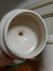 RARE~VINTAGE CERAMIC HERBS APOTHECARY JAR CANISTER MEDICAL POTNETLLIAS REPTANS