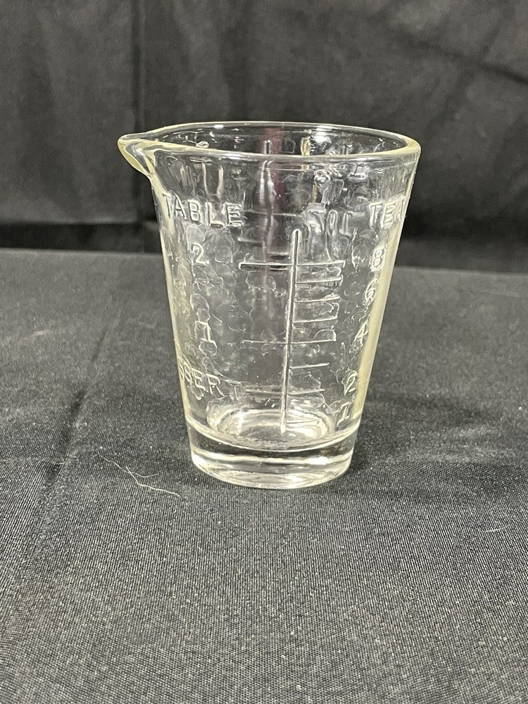 Vintage Apothecary Measuring Glass “Dessert” Marker Medicine Shot Glass