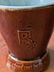 Schering/McCoy Pottery RX Mortar William Proctor Jr 1817-1874 Pharmacy Pharmacis
