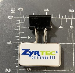 Zyrtec Brand Logo Pharmaceutical Advertising Binder Clip Sales Promotional Item