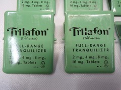 (12) Trilafon Full Range Tranquilizer Vintage Medical Advertising – Shows Wear