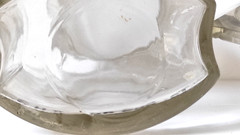 Vintage Crystal Apothecary Pharmacy Clear Jar 800 ml SUCCUS LIQUIR. PULV.