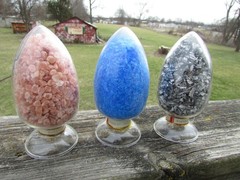 HIMALAYAN SALT Show Bottle DISPLAY Dome LABORATORY APOTHECARY SCIENCE Chemical !