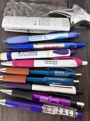 Lot of Pharmaceutical Rep Drug Pens Promo Items Xyzal Boniva Allegra Mobic Amrix
