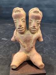 ETRAFON DUAL EMOTIONAL DISTRESS TERRACOTA FIGURE IN EXCELLENT CONDITION ( NEW )