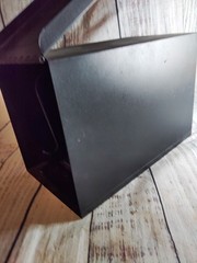 Vintage Black Metal Drugpak Rx Prescription Record File Pharmacy Box, Apothecary