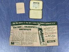Vintage Metal Tin – Anacin Analgesic Tablets w/ Leaflet Whitehall Pharmacal NY