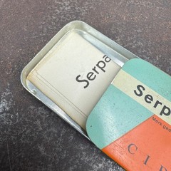 Vtg c.1960s SERPATONIL Advertising Medical Tin – GERMAN – EMTPY / NO CONTENTS