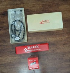 NIB KETEK LOT ’06 Medical Stethoscope ’04 Dixie Cups Boxes Pharma Rep Giveaway