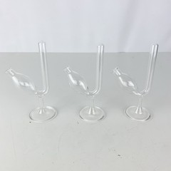 Three Vintage Kimax Fermentation Chemistry Lab Glass Tubes Propagation Bud Vase