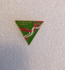 SANDOZ Pharmaceutical sportclub pin badge LSD Albert Hofmann rare