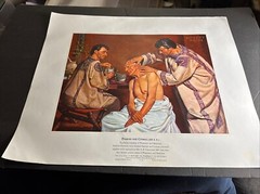 A HISTORY OF PHARMACY IN PICTURES 1954 PRINT#10 Great Gift For Doctor 22″×18″
