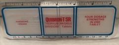VTG 1983 MEAD JOHNSON QUIBRON-T SR 6″ PLASTIC RULER PHARMA REP LOGO