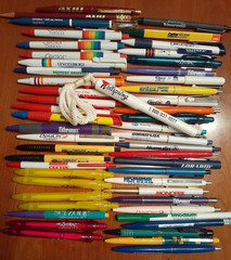 Lot of 52 Vintage Drug Rep (Pharmaceutical) Pens