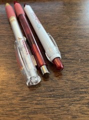 Lot of 3 Lexapro Medical Drug Rep Pharmaceutical Pens Red Grip White Gold Forest