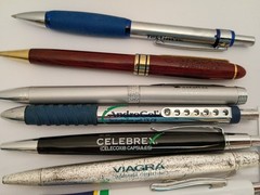 Lot 12 Big Pharma Drug Rep Pens Viagra Zyrtec Flomax AndroGel READ DESC.