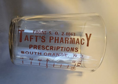 Vintage Tumbler Dose Glass Taft’s Pharmacy South Orange NJ
