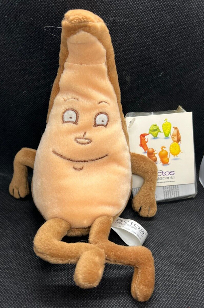 ACTOS PIOGLITAZONE Liver Plush 8″ Medical Pharmaceutical Advertising Drug Rep
