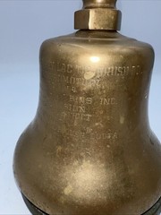 Salesmans Trophy 1954 Prophylactic Sales McKesson Robbins Brass Bell Over Quota