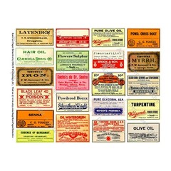 Apothecary Bottle Stickers on 1 Cut & Peel Sheet, Medicine Cabinet Labels, 275