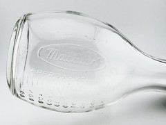 Vintage MacBick 1000 mL Clear Glass Laboratory Bottle Beaker w/ Stopper and Lid