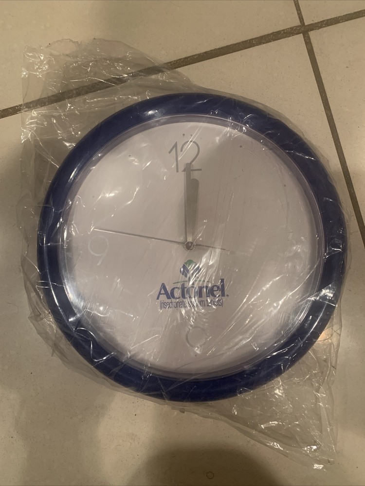 Vintage Actonel Drug Rep Promo Clock NEW Pharmaceutical Wall Clock