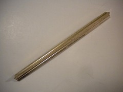 Vintage 1986 Pipracil 12” Metal 3 Sided Ruler Drug Rep. Advertising Medical