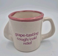 RONDEC-DM Pharmaceutical Collectible Mug Grape-Tasting Cough Relief White Prple