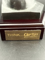 Claritin Loratadine Thinker Statue Pharmaceutical Drug Rep Promo Display Figure