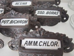 1800s Apothecary Drawer Pulls Handles Knobs Label Under Glass Pharmacy Cabinet