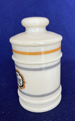 Darvon Compound-65 Glass Apothecary Jar with Lid, 5 1/2″ Tall, Decorative