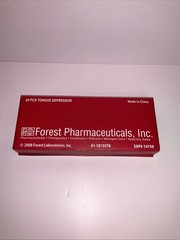 Lexapro Drug Rep Pharmaceutical Collectible Promotional Tongue Depressors 14 EA.