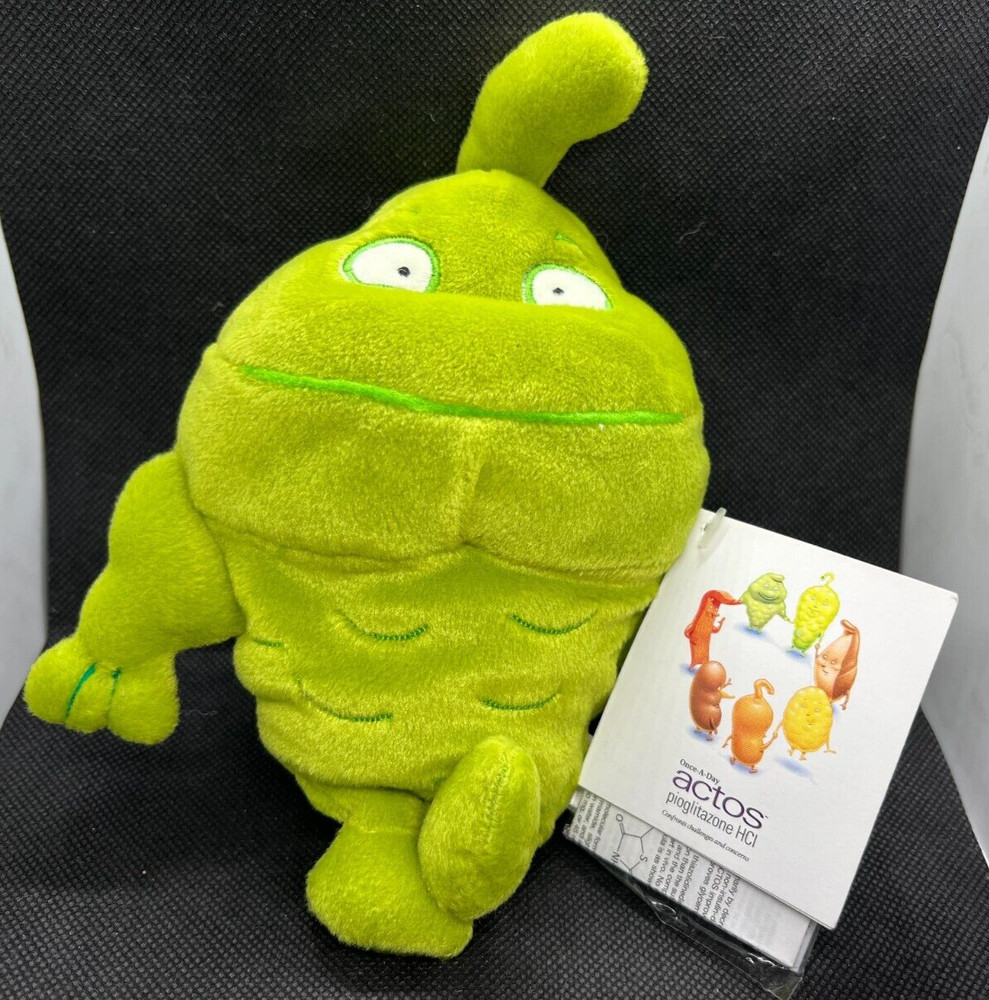 ACTOS PIOGLITAZONE Triglyceride Plush 8″ Medical Pharmaceutical Advertising Drug