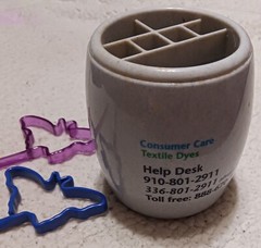 CIBA Pen / Pencil Cup New Plastic Grey In VGC