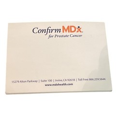 Confirm MDx Drug Rep Pharmaceutical Promo Advertising Sticky Note Pad Prostate